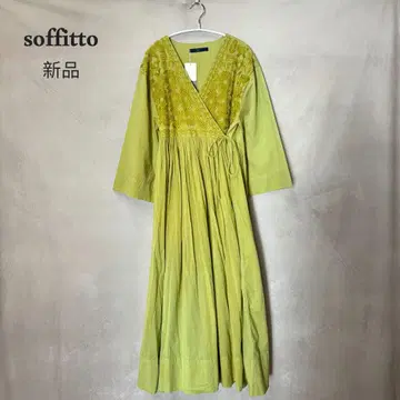 새상품 soffitto 소핏 자수 롱 랩 원피스