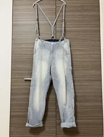 WESTWOOD OUTFITTERS S 사이즈 서스펜더 히코리 팬츠