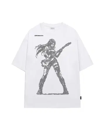 ODDSTUDIO PIXEL GRAPHIC 셔츠 - WHITE