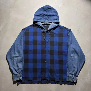 90s BON HOMME 셔츠 자켓 후드 빈티지 USA제