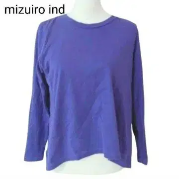 [ 새상품급 ] mizuiro ind 크루넥 와이드 풀오버 코튼 일본제