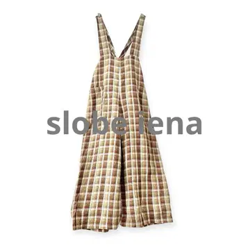 슬로브 이에나 slobe iena 린넨 살로펫 체크 브라운