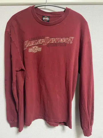 HARLEY-DAVIDSON 긴팔 티셔츠 XL 버건디