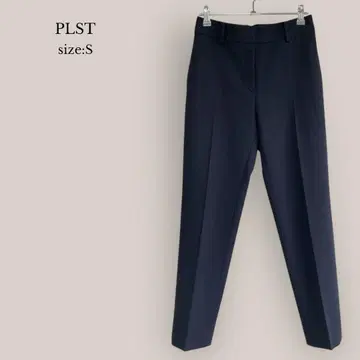 플라스테 PLST 새상품급 테이퍼드 팬츠 슬랙스 네이비 MUJI 밴딩