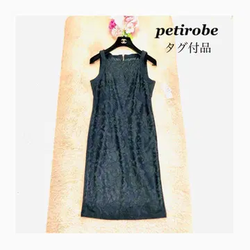 petirobe 푸치 로브 원피스 꽃무늬 자수 블랙 레이스 정가 1.9만