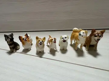 강아지 피규어 7개 세트
