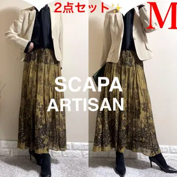 M 수트! SCAPA 실크 린넨 자켓 ARTISAN 롱 스커트