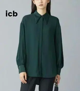 [ icb ] 아이씨비 실키 조젯 2way 블라우스