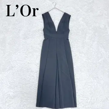 인기 L'Or I-line jumper skirt 오버롤 스커트