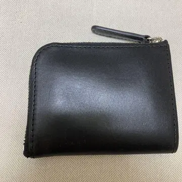 미사용품 오오바세이호 가방 L 지퍼 블랙 가죽 코인 케이스