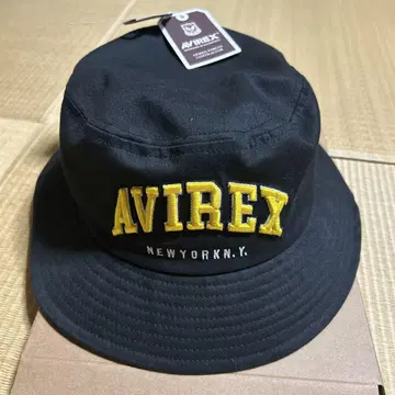 AVIREX 버킷햇 블랙 57-59cm