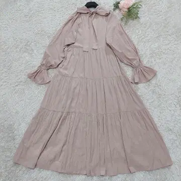 프레이 아이디 백리본 개더 티어드 원피스