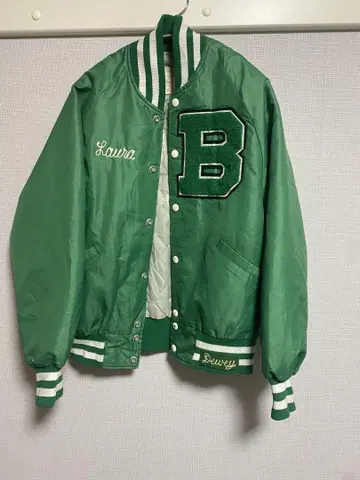 Baker Bobcats 바시티 자켓 XL 그린 컬러