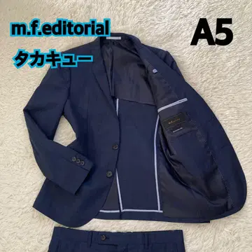 새상품급 m.f.editorial 비즈니스 정장 A5 네이비 체크