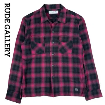 RUDE GALLERY 루드 갤러리 옴브레 체크 셔츠 긴팔