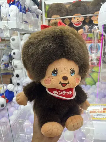 몽치치 봉제 인형 약 25cm 브라운