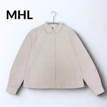 MHL 에이치엘 여성용 긴팔 스트라이프 셔츠 S 일본제
