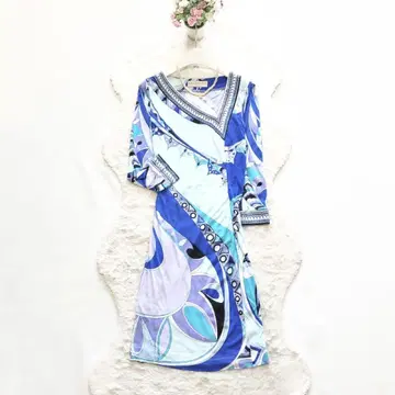 EmilioPucci*에밀리오푸치 올 패턴 원피스 푸치 패턴 레이온 40