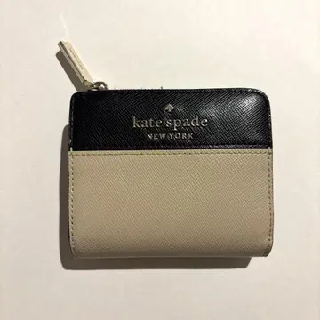 kate spade 접이식 지갑 베이지/블랙