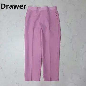 새상품급 드로어 Drawer 울 테이퍼드 팬츠 핑크 36 M