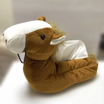 말 봉제 인형 티슈 케이스