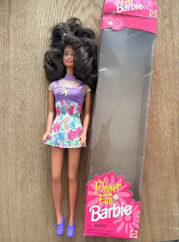Flower Fun Barbie 1996년 해외판 바비 인형 박스 포함