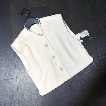 새상품 스콧 클럽 Aga 노카라 베스트 자켓 야마다야 아이보리
