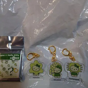 헬로키티 콜라보 캐릭터 키링 3종 세트