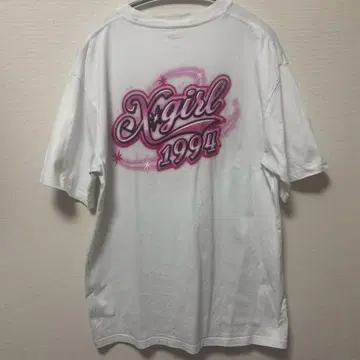 X-girl 셔츠 화이트