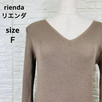 rienda 리엔다 모조 진주 슬릿 니트 원피스 드레스 F