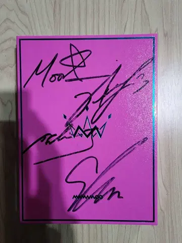 Mamamoo 마마무 5th 미니 앨범 'Purple' 친필 사인