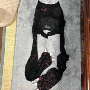 h.naoto 고양이 귀 후드 부착 머플러
