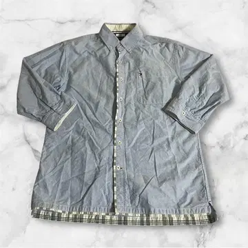m3211 TOMMY HILFIGER 긴팔 5부 기장 셔츠 L