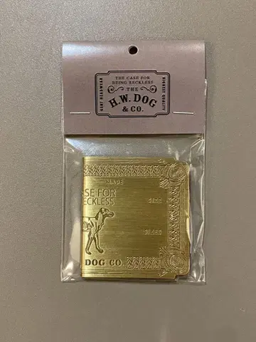새상품 미사용 THE H.W. DOG & CO. 머니클립 BRASS