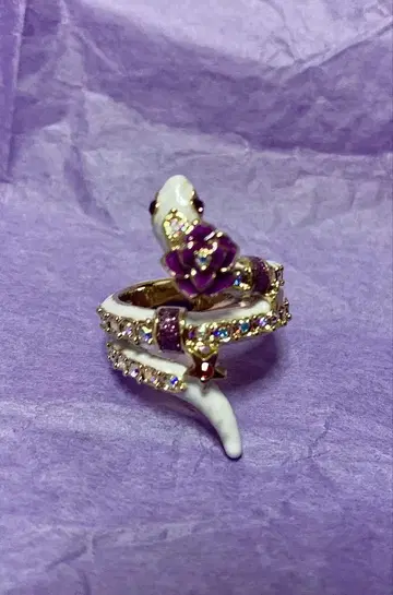 미사용 새상품 ANNA SUI 백사 반지