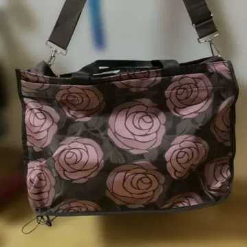 RAN CREATION 장미 무늬 보스턴 백