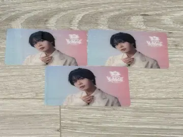 VOYAGE 클리어 카드 3장 세트와 리나벨 인형 배지