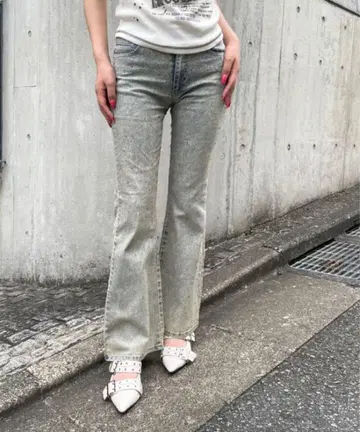 ALAND 비쥬 플레어 데님 팬츠