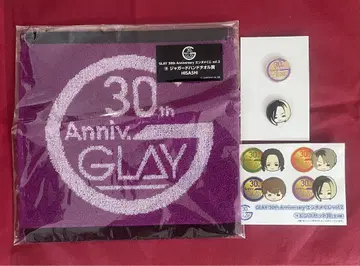 GLAY 30th Anniversary 타월&핀 배지 세트