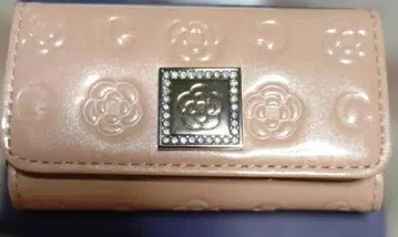 CLAIRAS 꽃 무늬 키케이스 연어 핑크