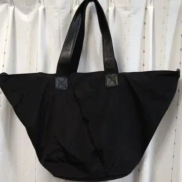 새상품급 미사용  (지우) 토트백 가죽 나일론 숄더 블랙 대용량 일본제