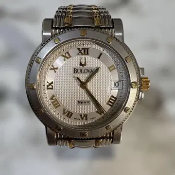 Bulova Spirit 쿼츠 손목시계 실버/골드