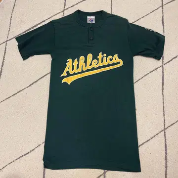 메이저리그 majestic Athletics 헨리넥 T셔츠