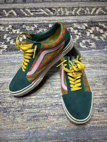Vans 심슨 스니커즈 체크 무늬