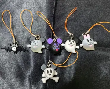 디즈니 미키 & 미니 할로윈 유령 스트랩 가챠 헤이세이 레트로