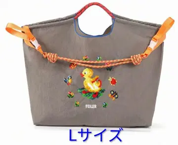 FEILER 오리 자수 에코백 L 사이즈