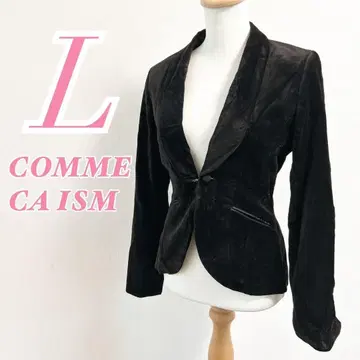 COMME CA ISM 블랙 자켓 L 스웨이드 오피스 캐주얼