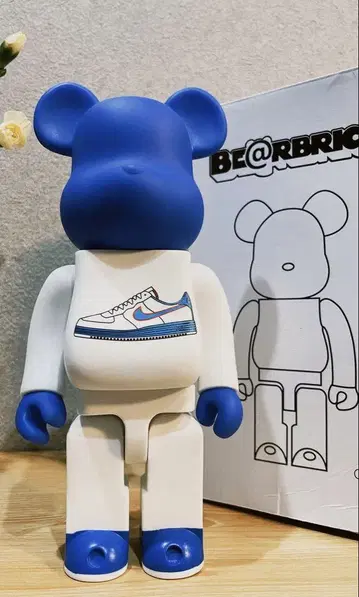 베어브릭 나이키 블루 400%