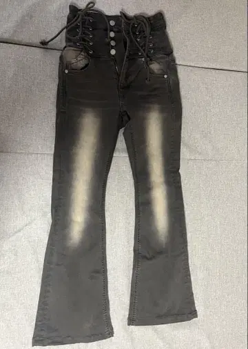 EMODA 레이스업 부츠컷 데님