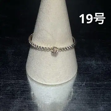 빈티지 패션 반지 골드 19호 트위스트 반지 싱글 스톤